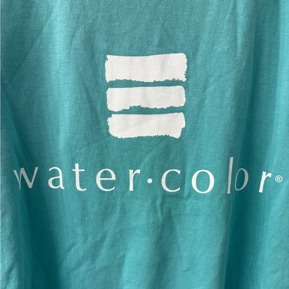 Teal Men's Watercolor Shirt - Picture 2 of 3